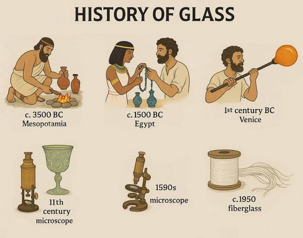 Το ταξίδι του γυαλιού μέσα στον χρόνο