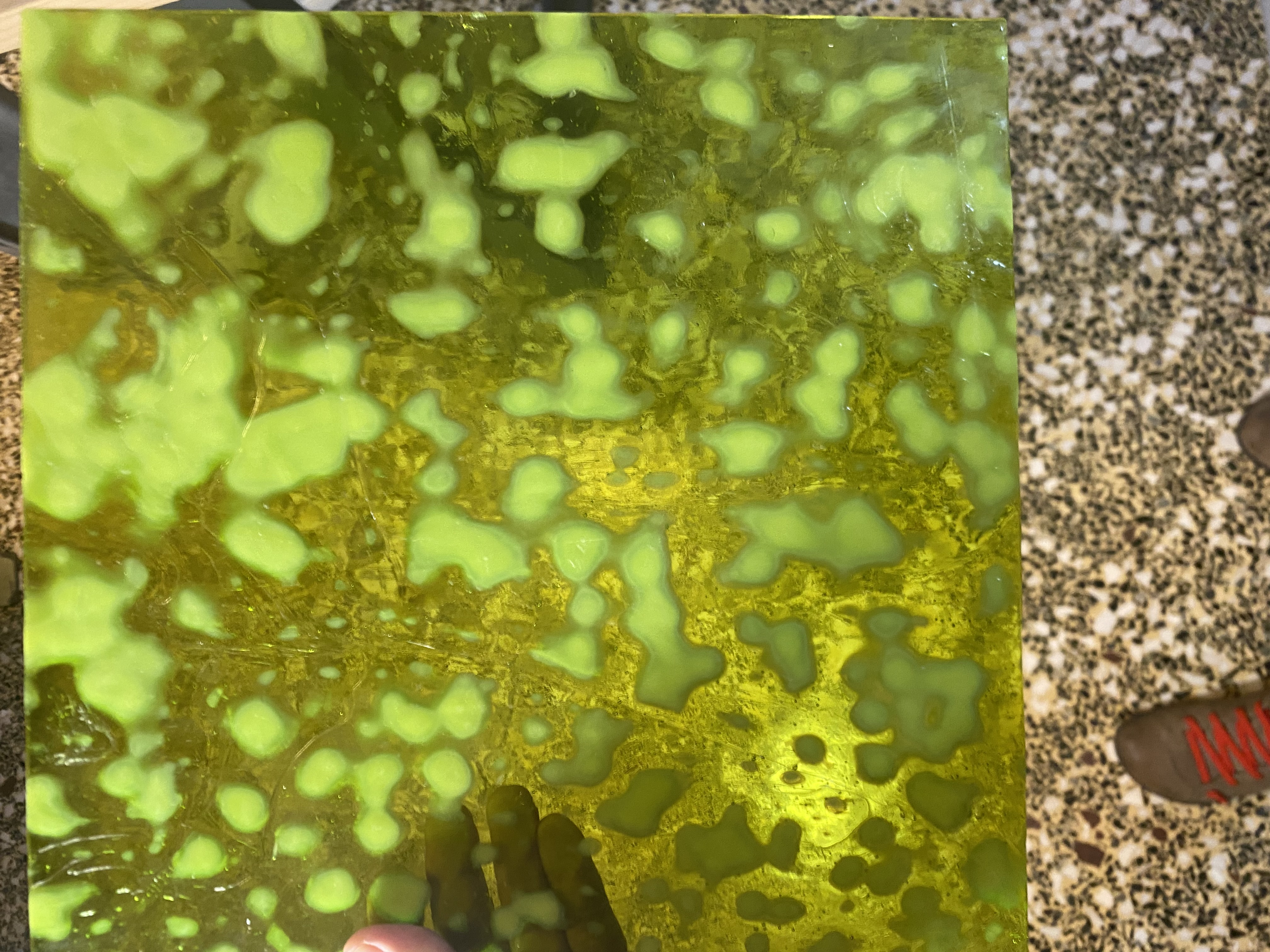 Ημιδιάφανο Lime με υφή Mississipi River 3mm