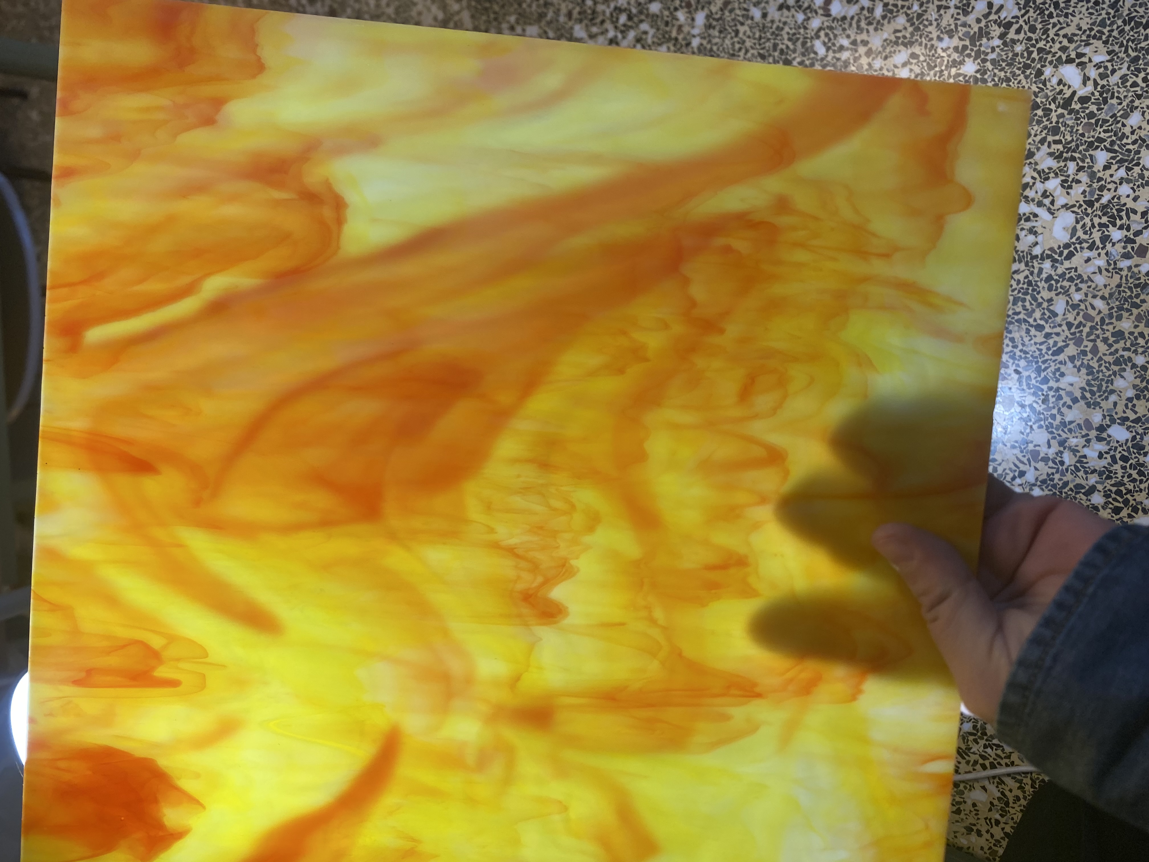 Οπαλίνα Κίτρινο Πορτοκαλί Mississipi River 3mm