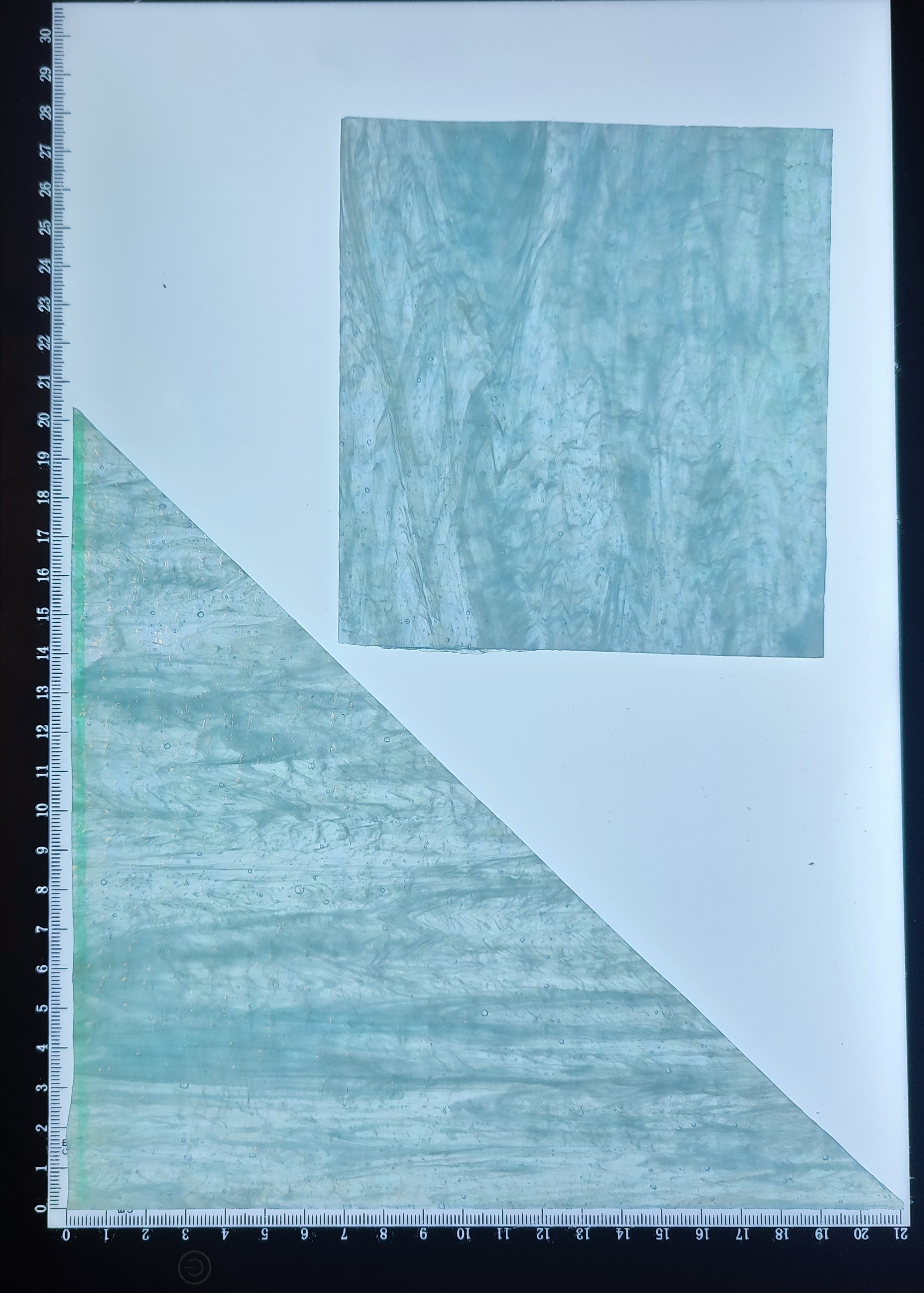  Light Blue Glass Scraps 310gr